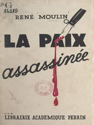 cover image of La paix assassinée